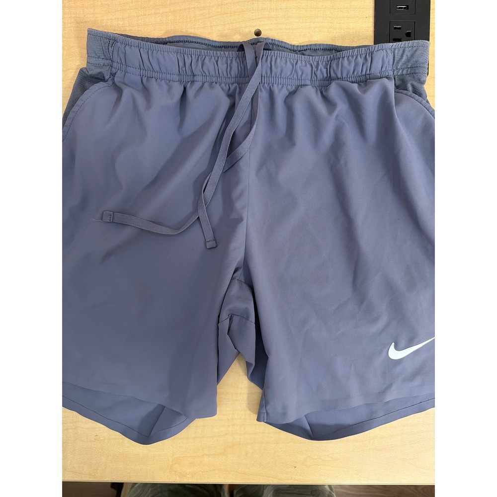 Nike Challenger Mens Running Shorts Smoke Grey Athletic Training Shorts Size L